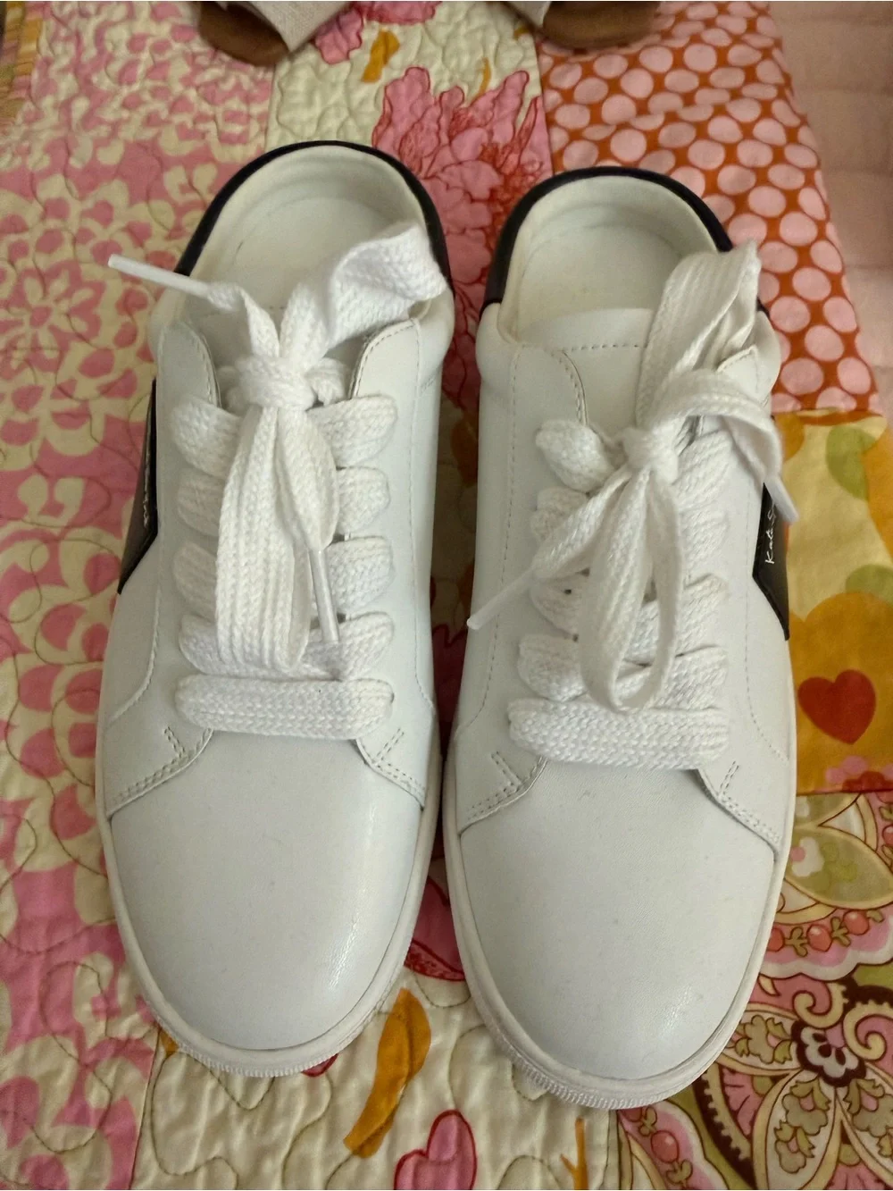 kate spade white leather